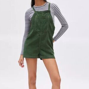BDG URBAN OUTFITTER WOMEN'S Maya Corduroy Romper green Size Small NEW